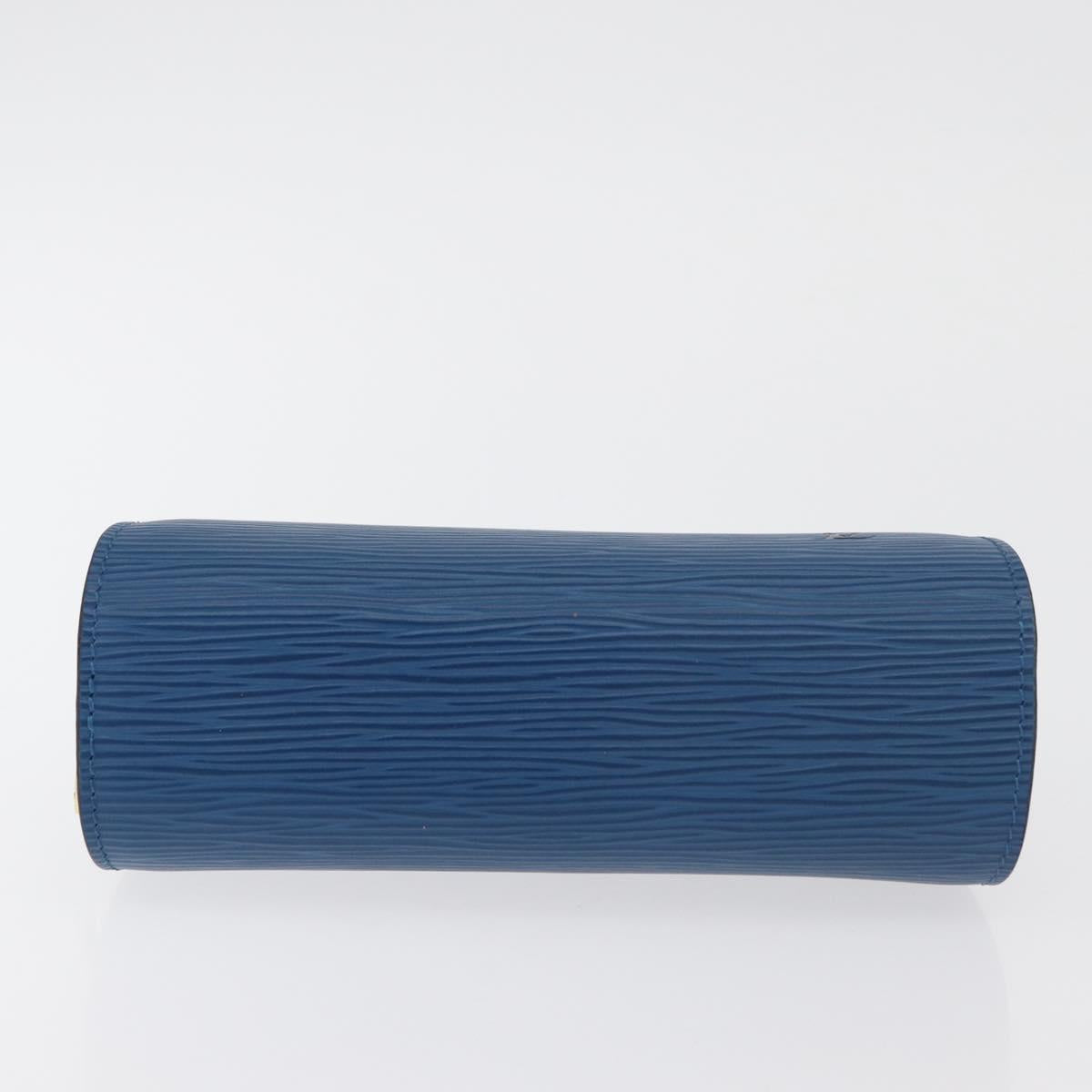 LOUIS VUITTON Epi Dauphine PM Pouch Blue M48445 LV Auth 176812