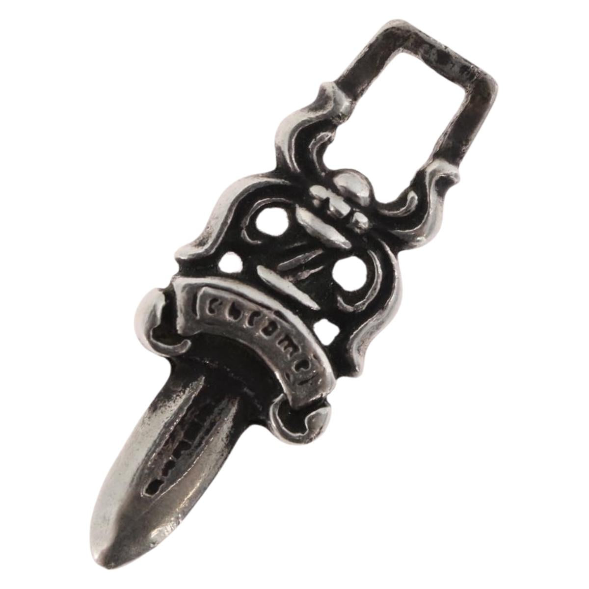 Chrome Hearts Dagger Charm Pendant top Ag925 Silver Auth 176815SM