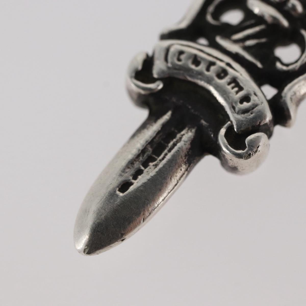 Chrome Hearts Dagger Charm Pendant top Ag925 Silver Auth 176815SM