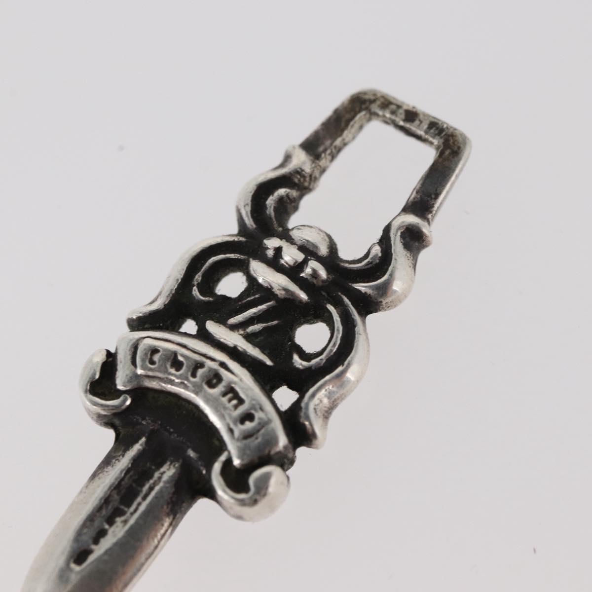 Chrome Hearts Dagger Charm Pendant top Ag925 Silver Auth 176815SM