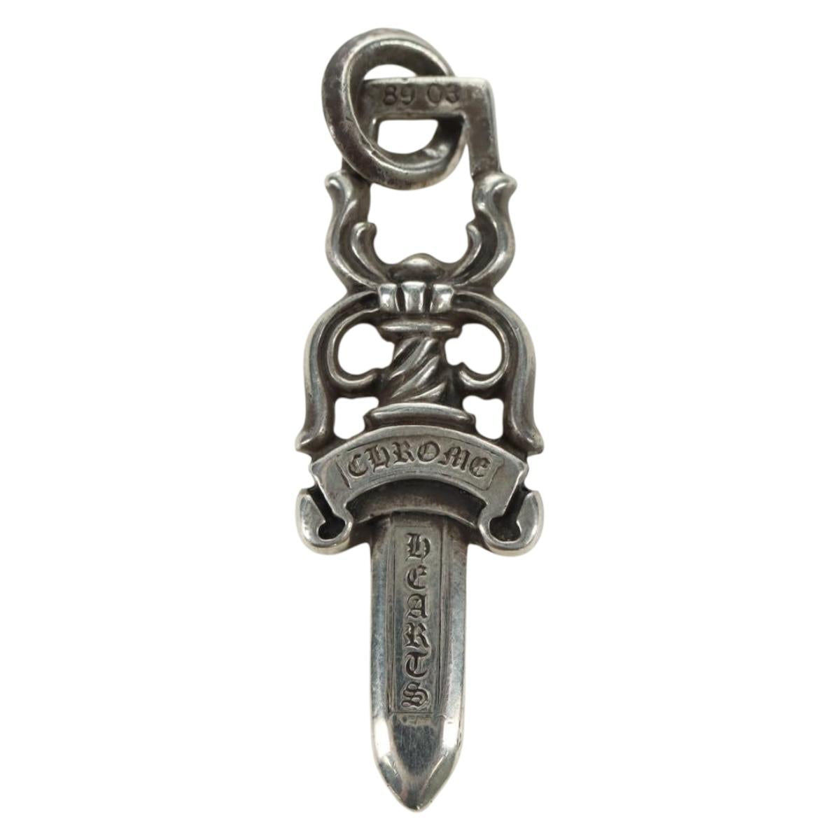 Chrome Hearts Dagger Charm Pendant Top Ag925 Silver Auth 176816SM