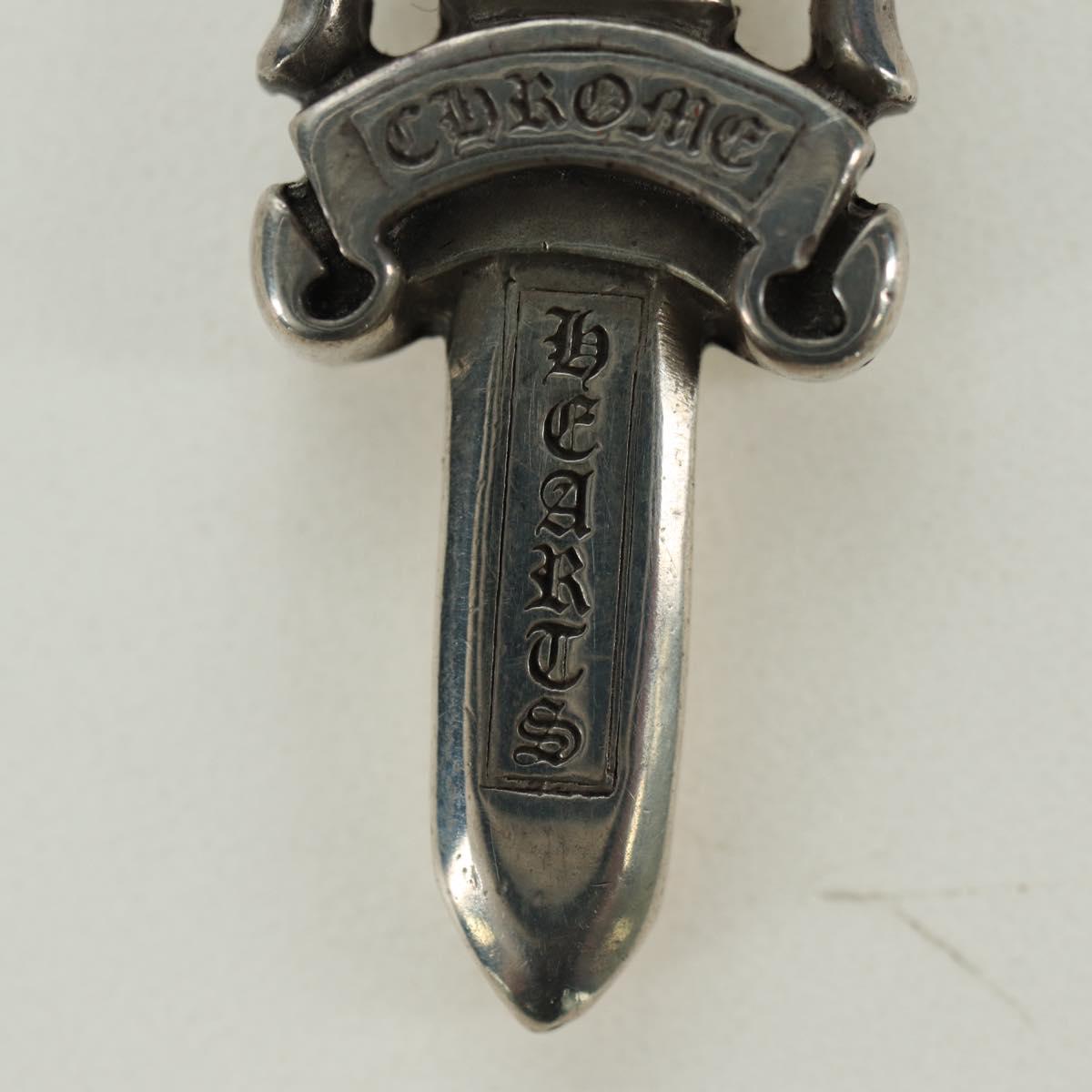 Chrome Hearts Dagger Charm Pendant Top Ag925 Silver Auth 176816SM