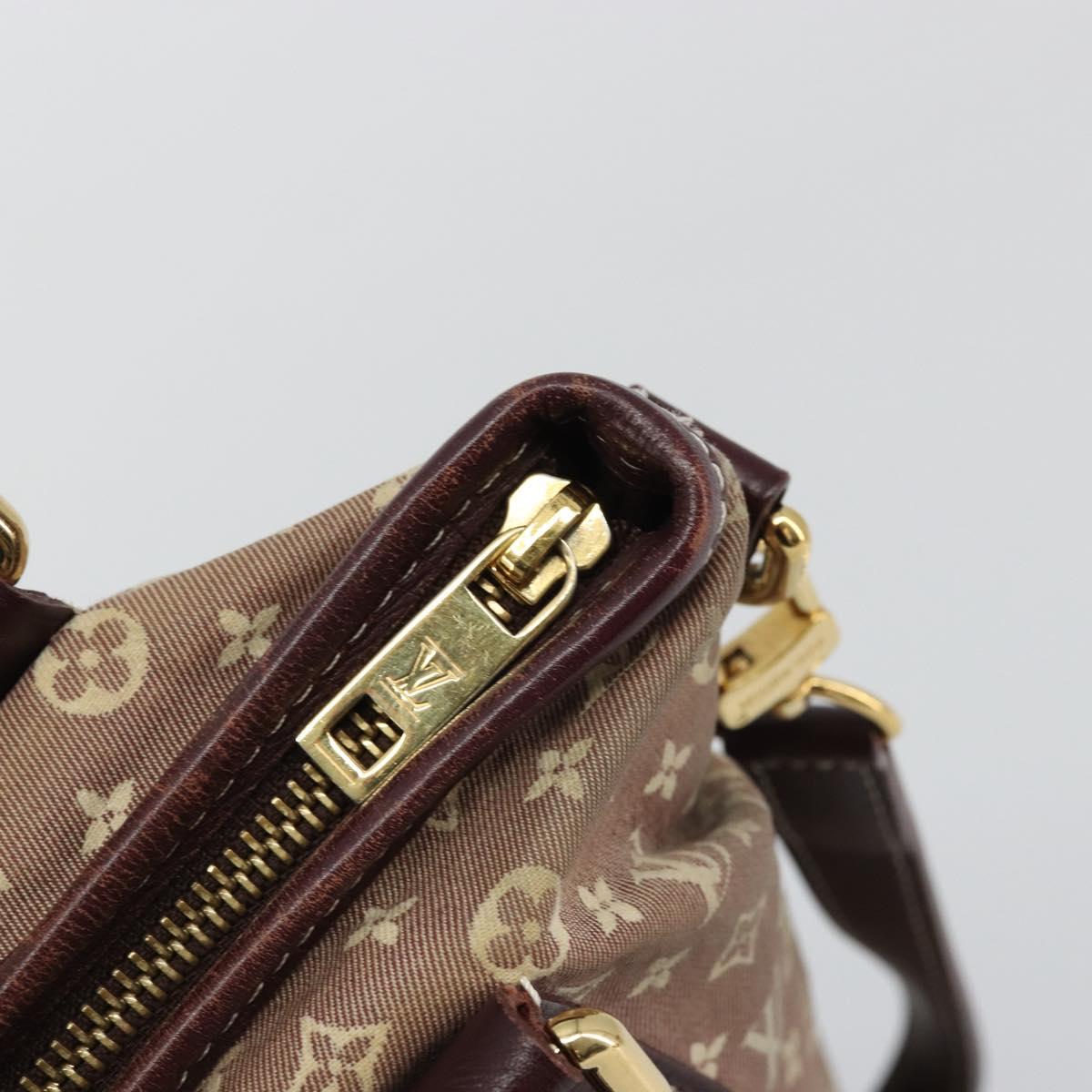 LOUIS VUITTON Monogram Idylle Elegy Hand Bag 2way Red Sepia M56698 Auth 176844A