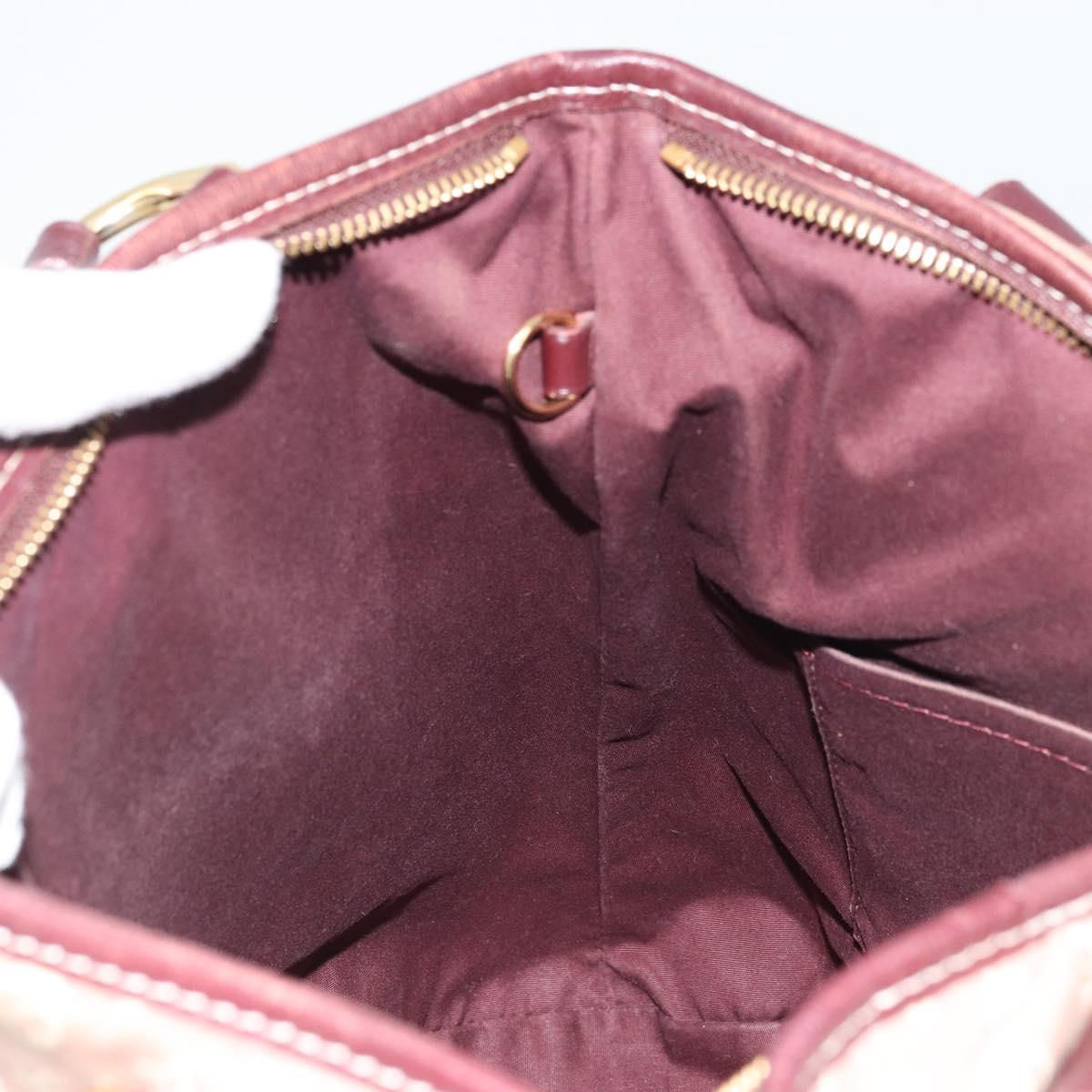 LOUIS VUITTON Monogram Idylle Elegy Hand Bag 2way Red Sepia M56698 Auth 176844A