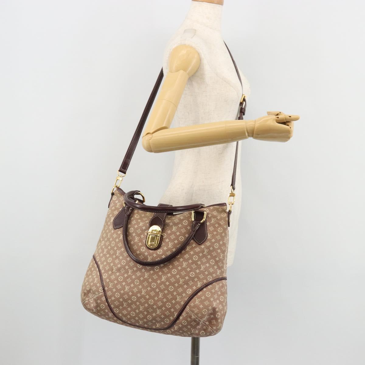 LOUIS VUITTON Monogram Idylle Elegy Hand Bag 2way Red Sepia M56698 Auth 176844A