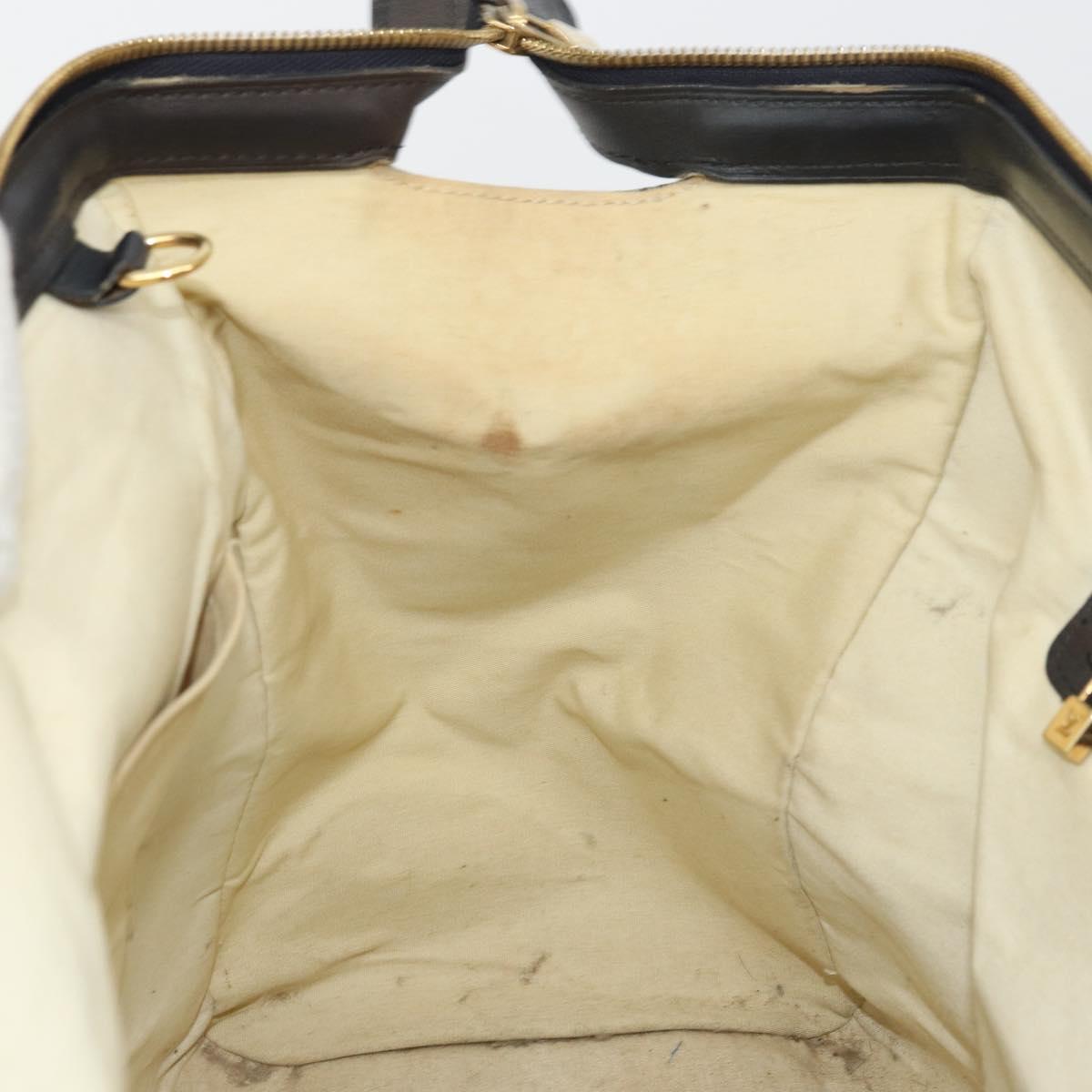 LOUIS VUITTON Monogram Mini Josephine GM Hand Bag Blue M92211 LV Auth 176856