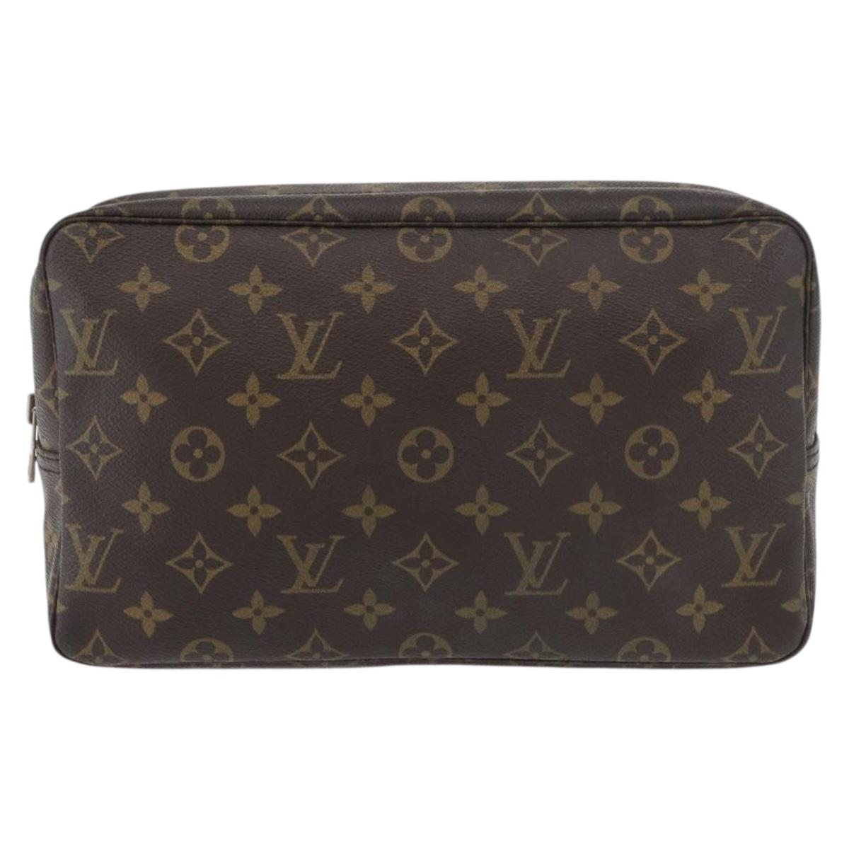 LOUIS VUITTON Monogram Trousse Toilette 28 Clutch Bag M47522 LV Auth 176859