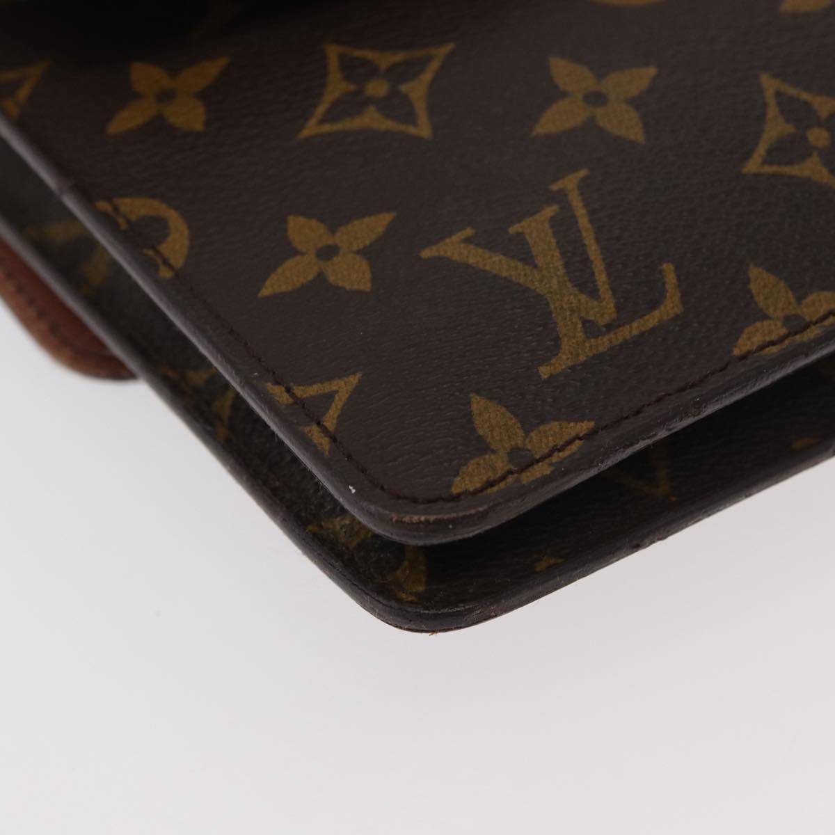 LOUIS VUITTON Monogram Double Rabat Shoulder Bag M51815 LV Auth 176861