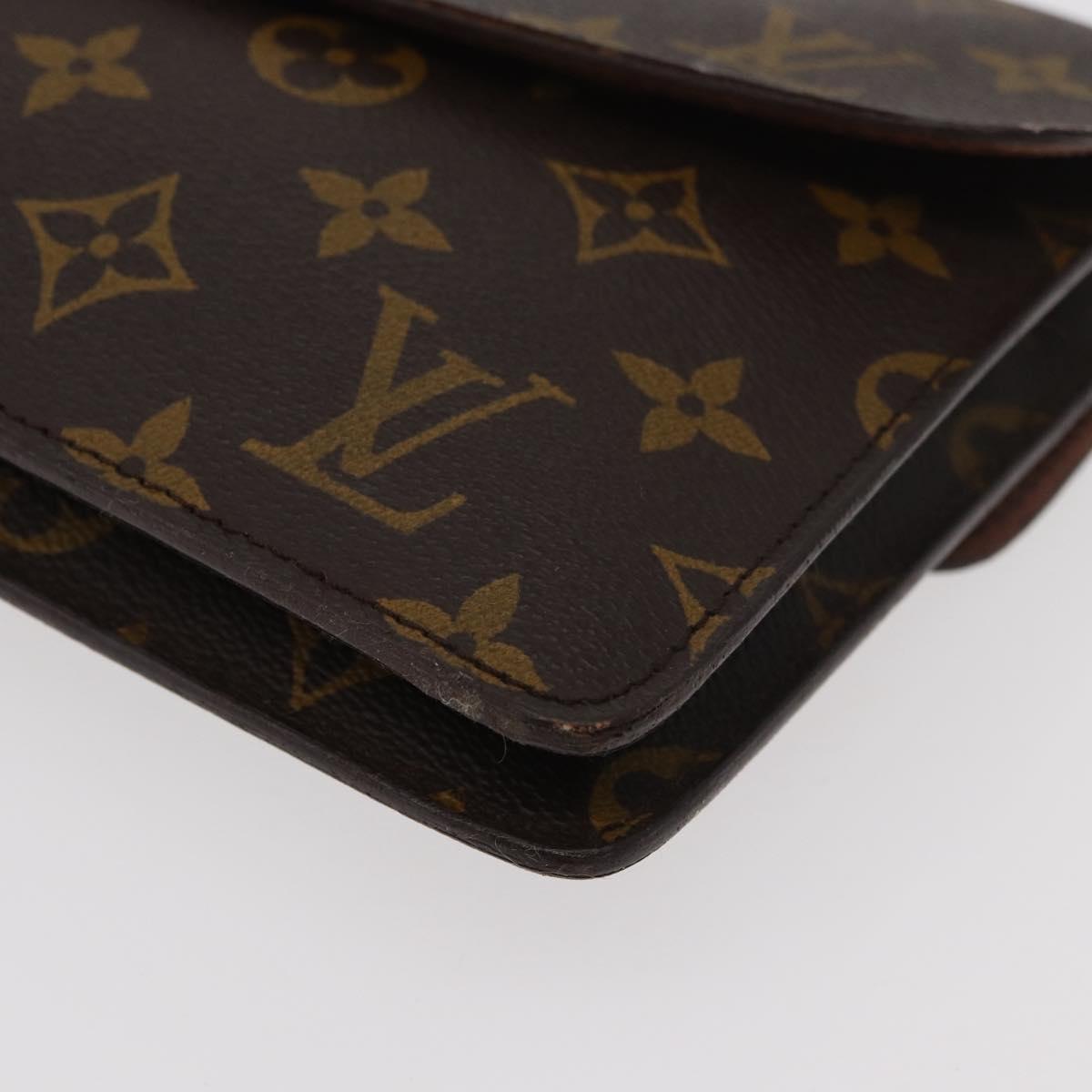 LOUIS VUITTON Monogram Double Rabat Shoulder Bag M51815 LV Auth 176861