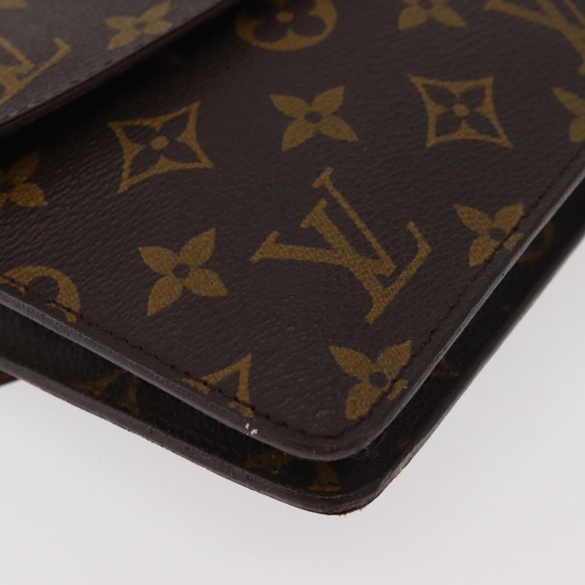 LOUIS VUITTON Monogram Double Rabat Shoulder Bag M51815 LV Auth 176861