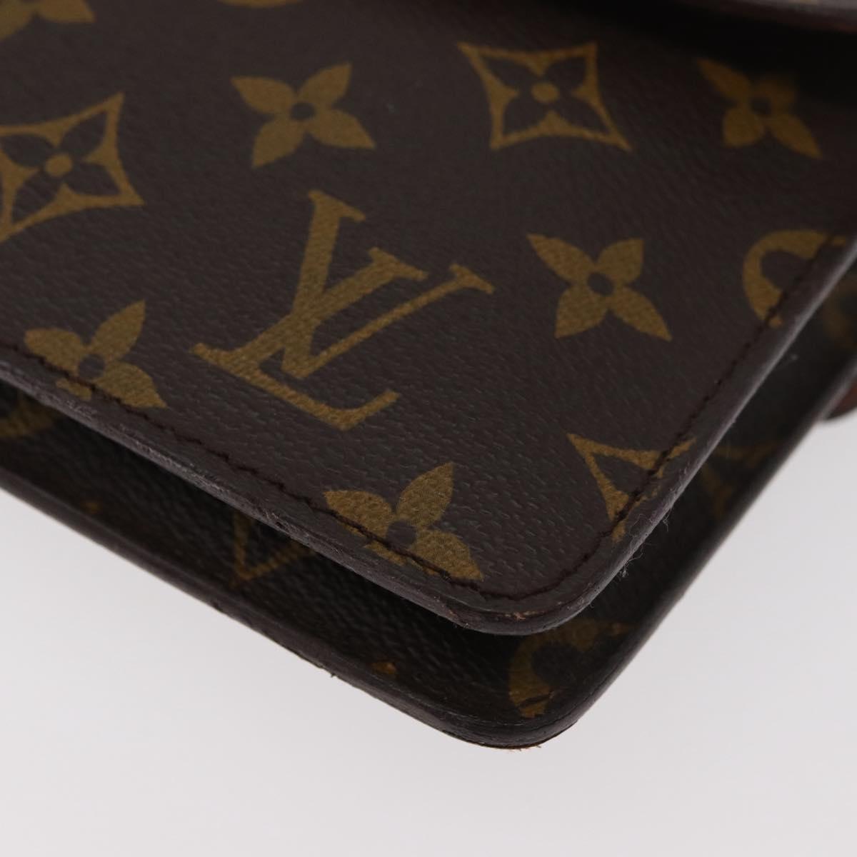LOUIS VUITTON Monogram Double Rabat Shoulder Bag M51815 LV Auth 176861
