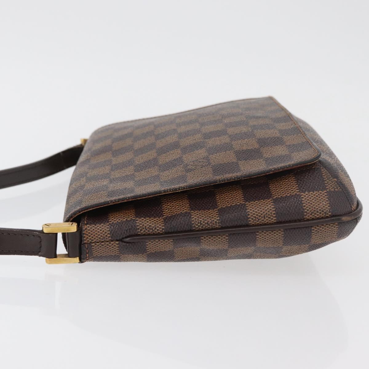 LOUIS VUITTON Damier Ebene Musette Tango Shoulder Bag N51301 LV Auth 176871