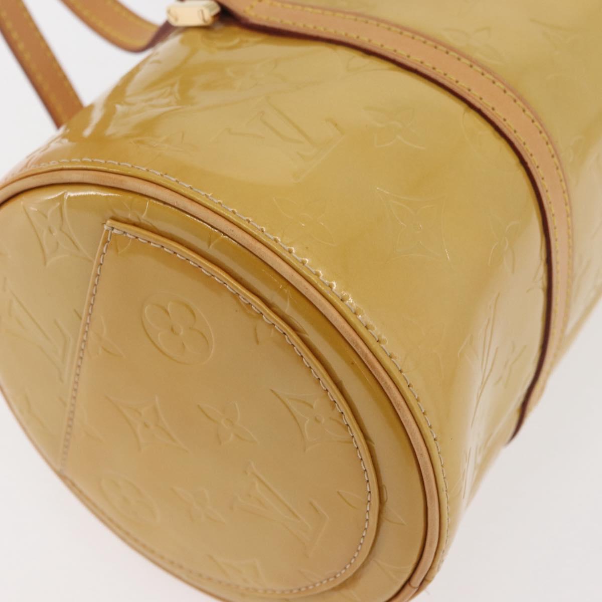 LOUIS VUITTON Monogram Vernis Bedford Hand Bag Beige M91006 LV Auth 176879