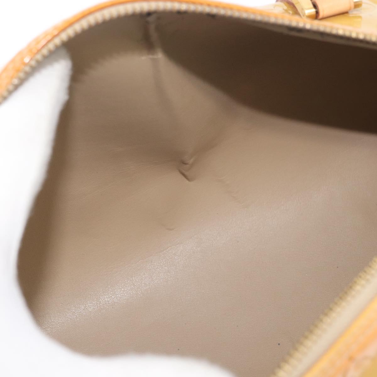 LOUIS VUITTON Monogram Vernis Bedford Hand Bag Beige M91006 LV Auth 176879