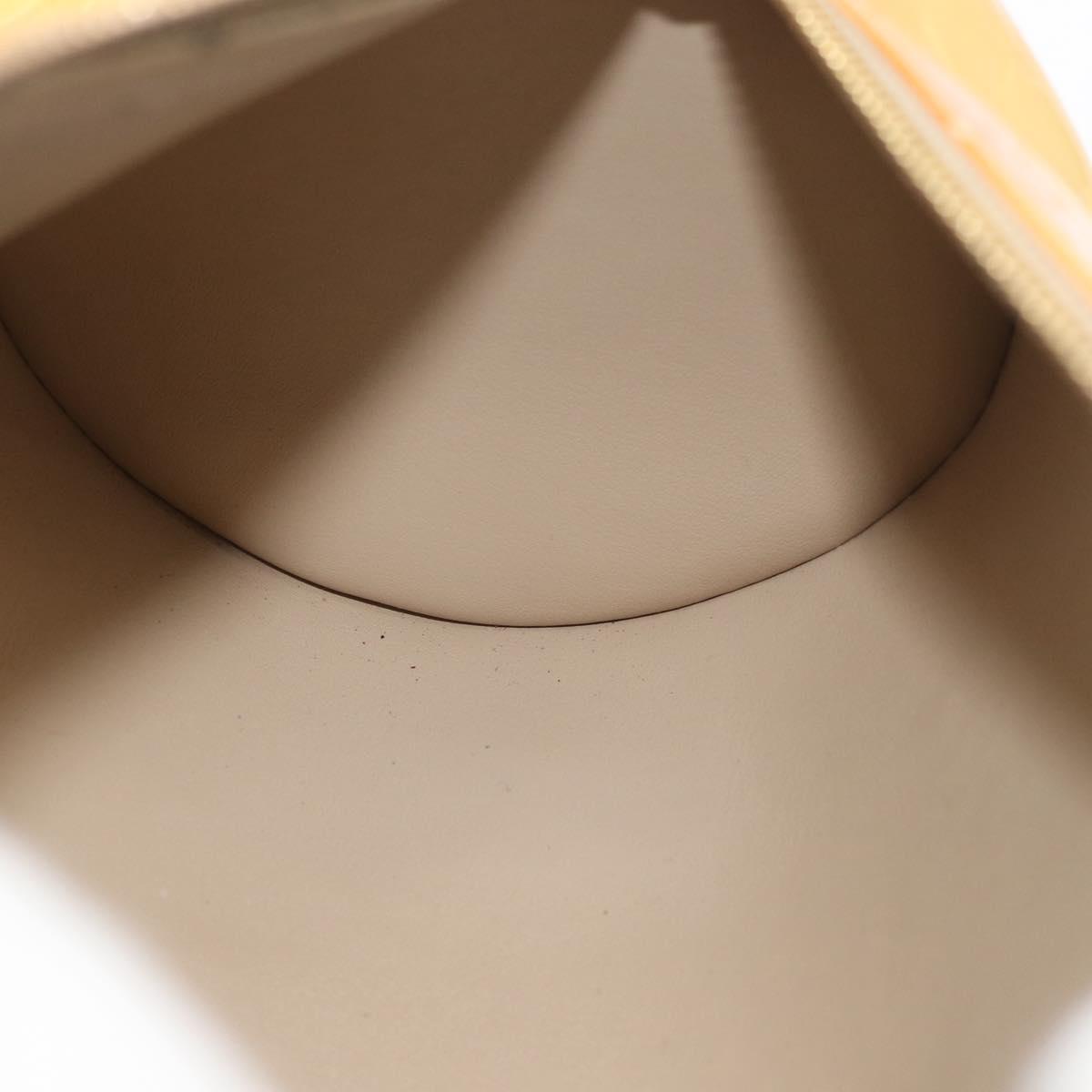 LOUIS VUITTON Monogram Vernis Bedford Hand Bag Beige M91006 LV Auth 176879