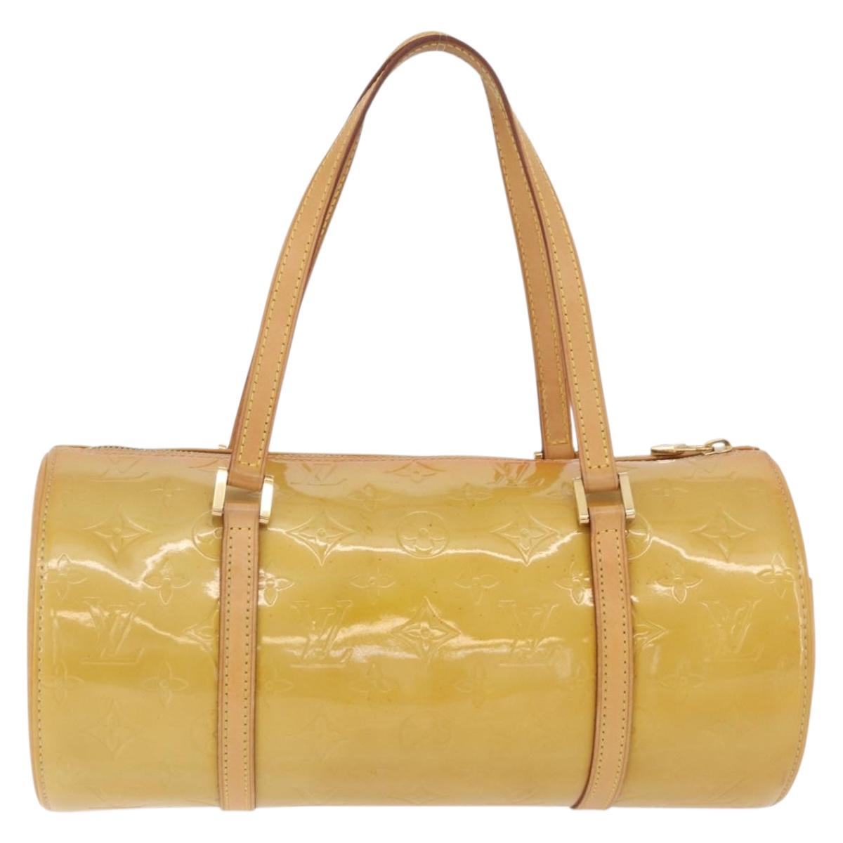 LOUIS VUITTON Monogram Vernis Bedford Hand Bag Beige M91006 LV Auth 176879