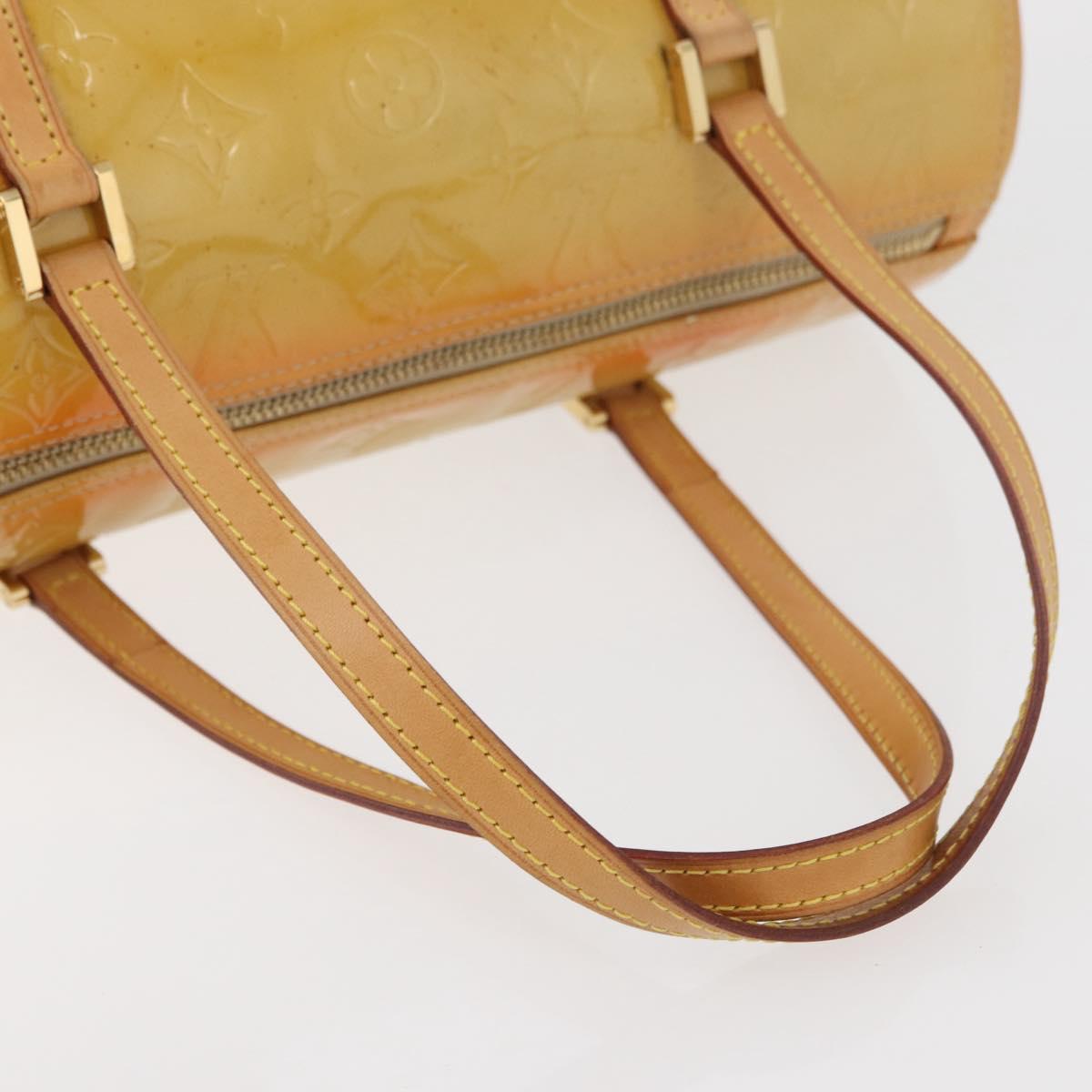 LOUIS VUITTON Monogram Vernis Bedford Hand Bag Beige M91006 LV Auth 176879