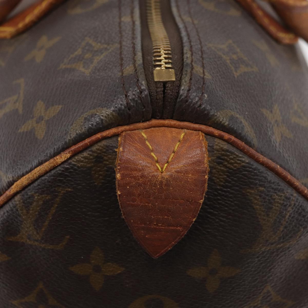 LOUIS VUITTON Monogram Speedy 30 Hand Bag M41526 LV Auth 176884