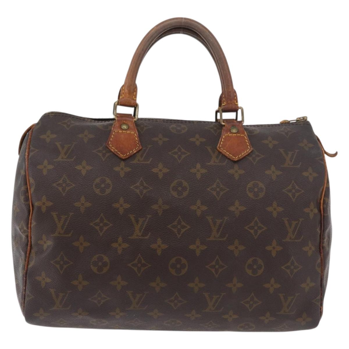 LOUIS VUITTON Monogram Speedy 30 Hand Bag M41526 LV Auth 176884