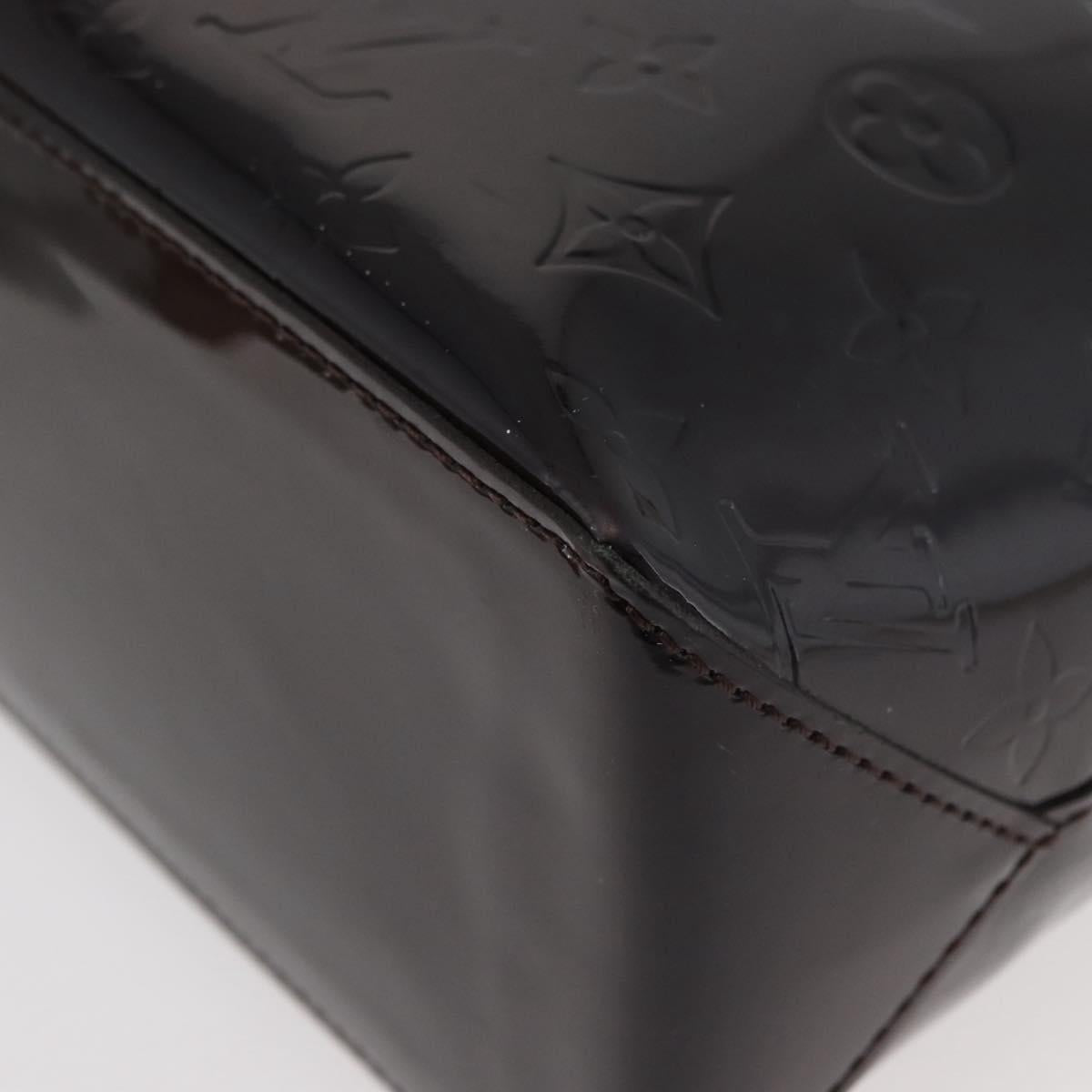 LOUIS VUITTON Monogram Vernis Wilshire PM Hand Bag Amarante M93641 Auth 176891A
