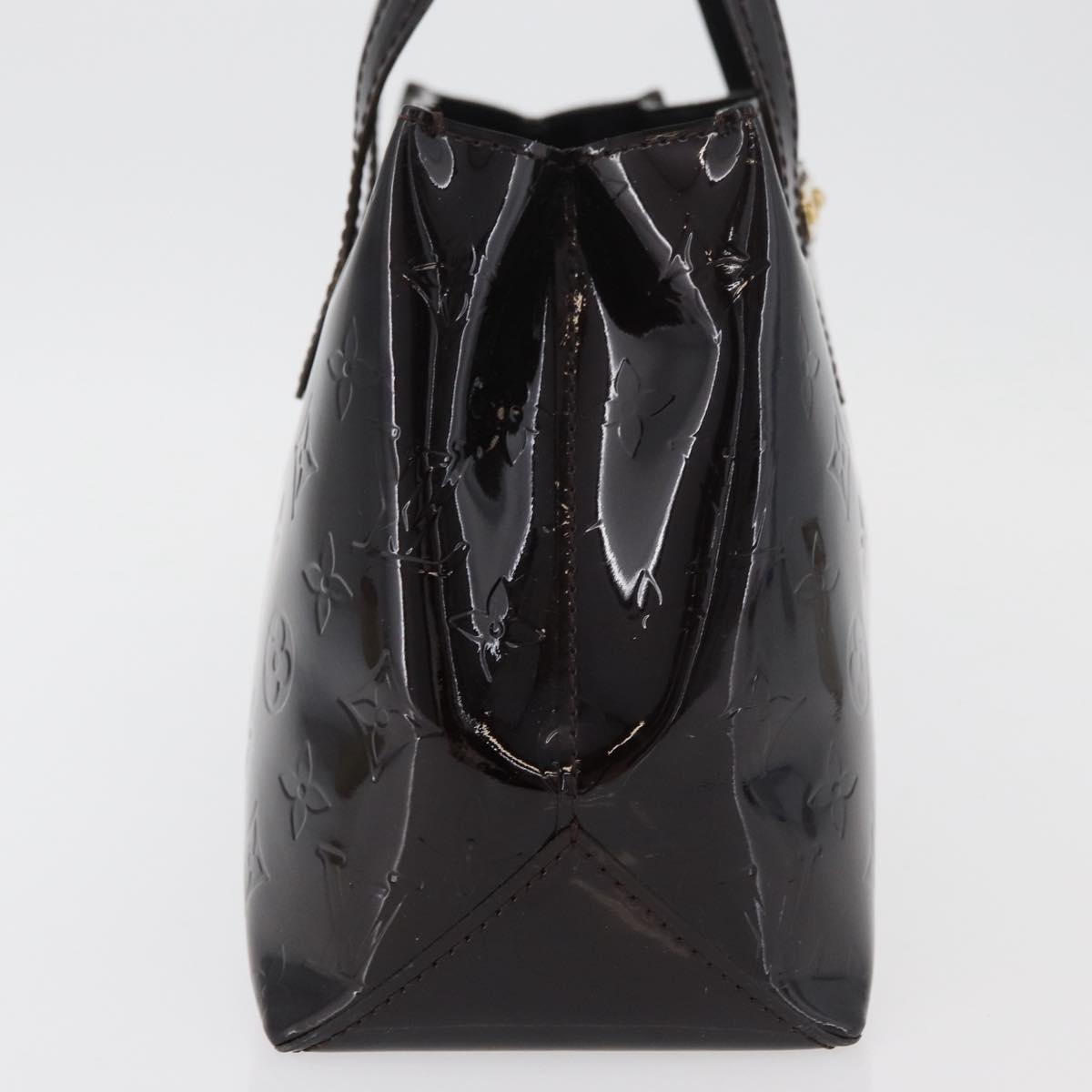 LOUIS VUITTON Monogram Vernis Wilshire PM Hand Bag Amarante M93641 Auth 176891A