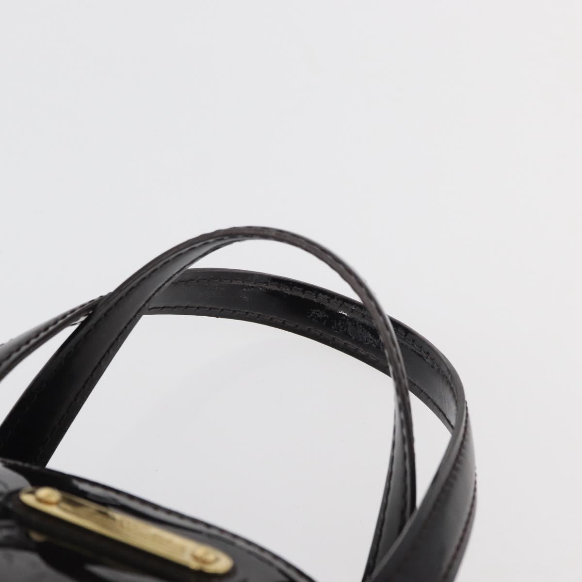 LOUIS VUITTON Monogram Vernis Wilshire PM Hand Bag Amarante M93641 Auth 176891A