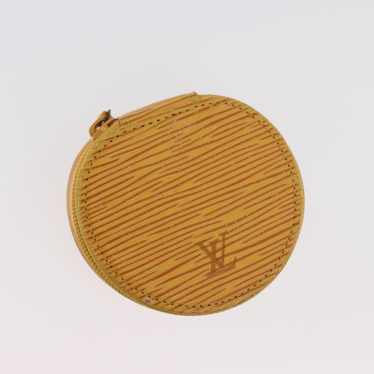 LOUIS VUITTON Epi Ecrin Bijoux 8 Jewelry Box Yellow M48229 LV Auth 176908
