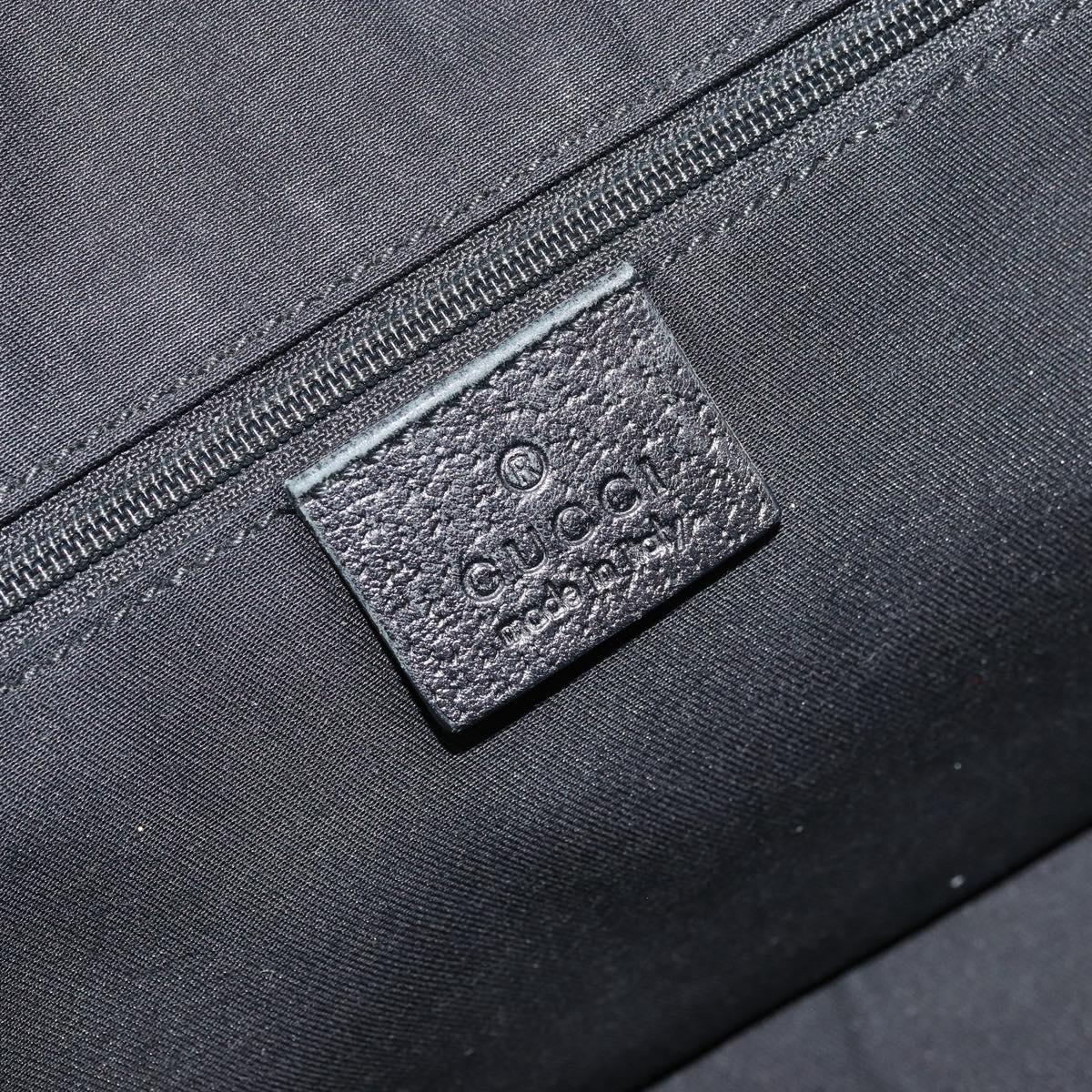 GUCCI GG Canvas Princi Hand Bag Black Gold 161720 Auth 176928