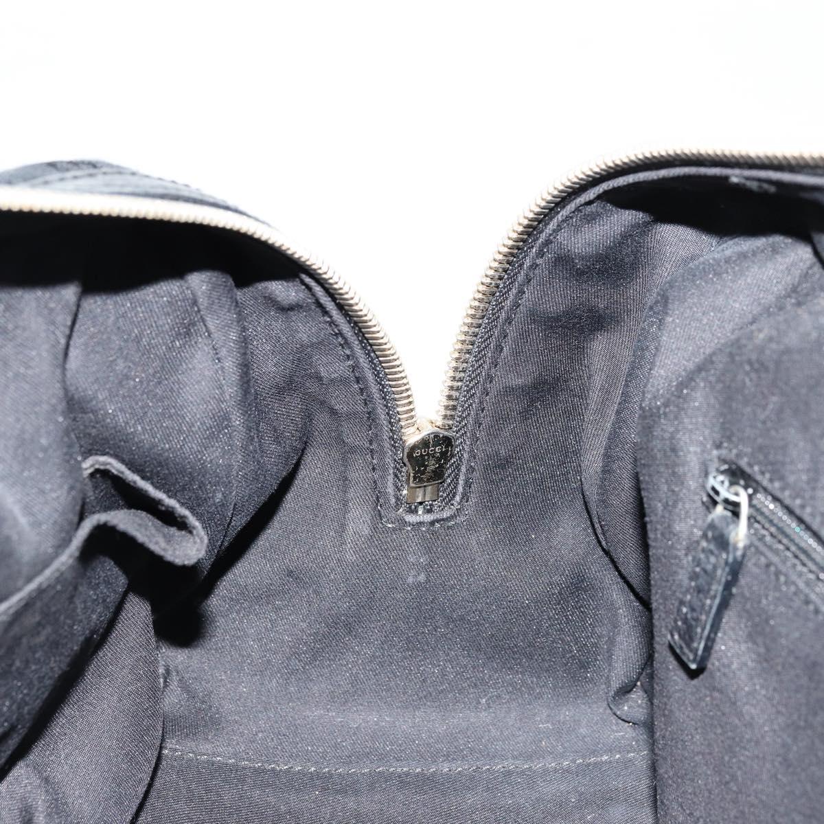GUCCI GG Canvas Princi Hand Bag Black Gold 161720 Auth 176928