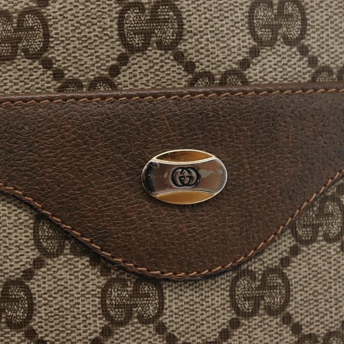 GUCCI GG Supreme Web Sherry Line Tote Bag PVC Beige 39 02 003 Auth 176931A