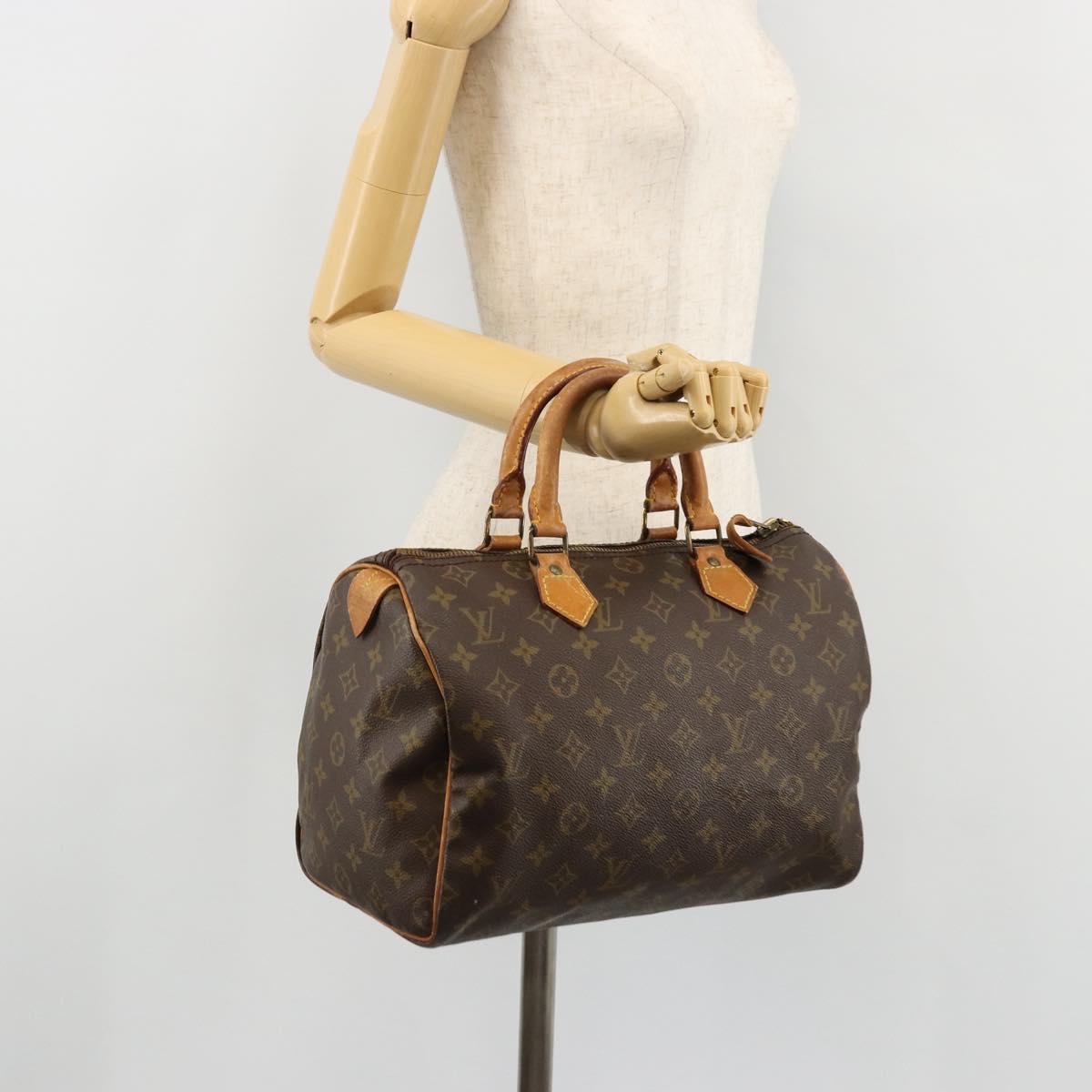 LOUIS VUITTON Monogram Speedy 30 Hand Bag M41526 LV Auth 176936