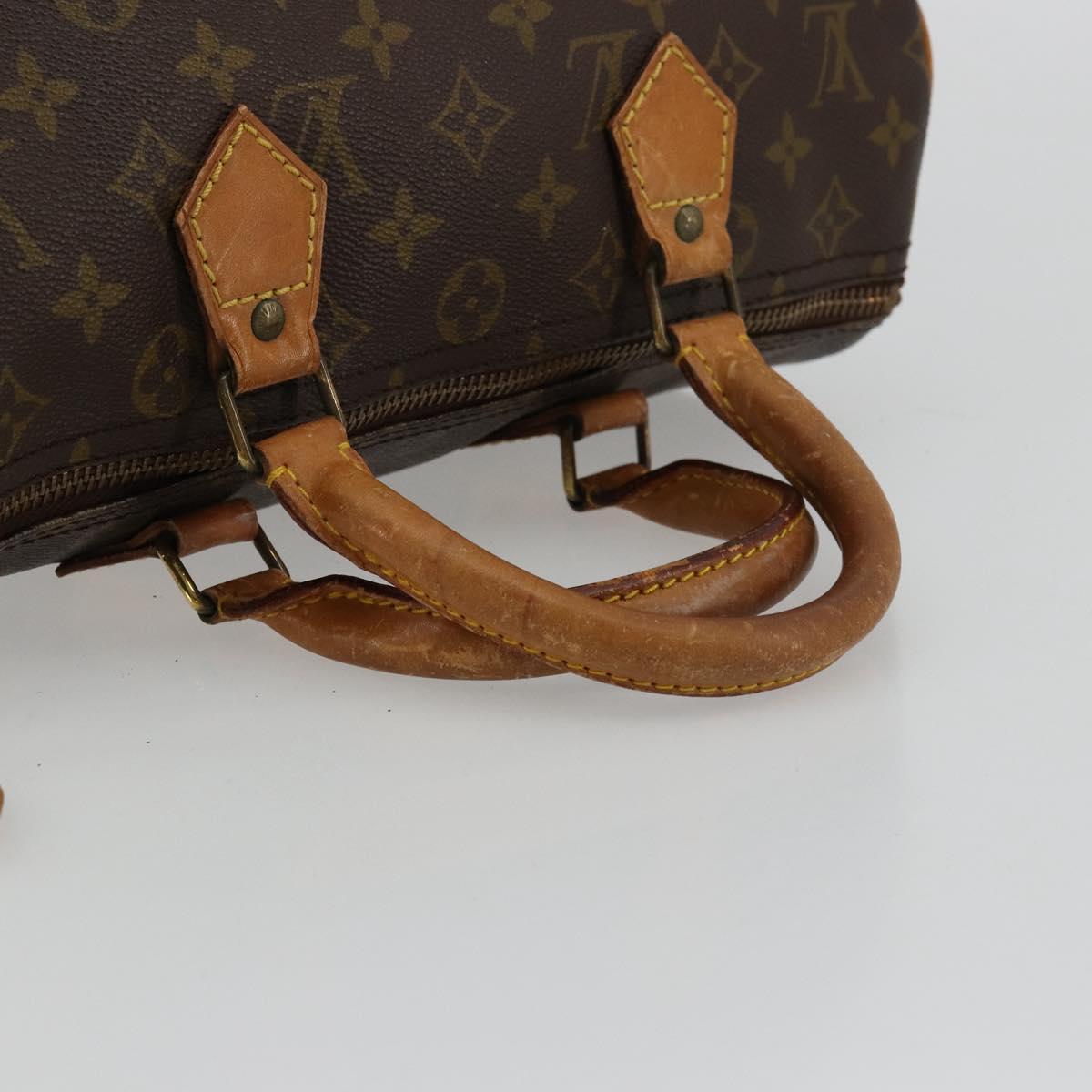 LOUIS VUITTON Monogram Speedy 30 Hand Bag M41526 LV Auth 176936
