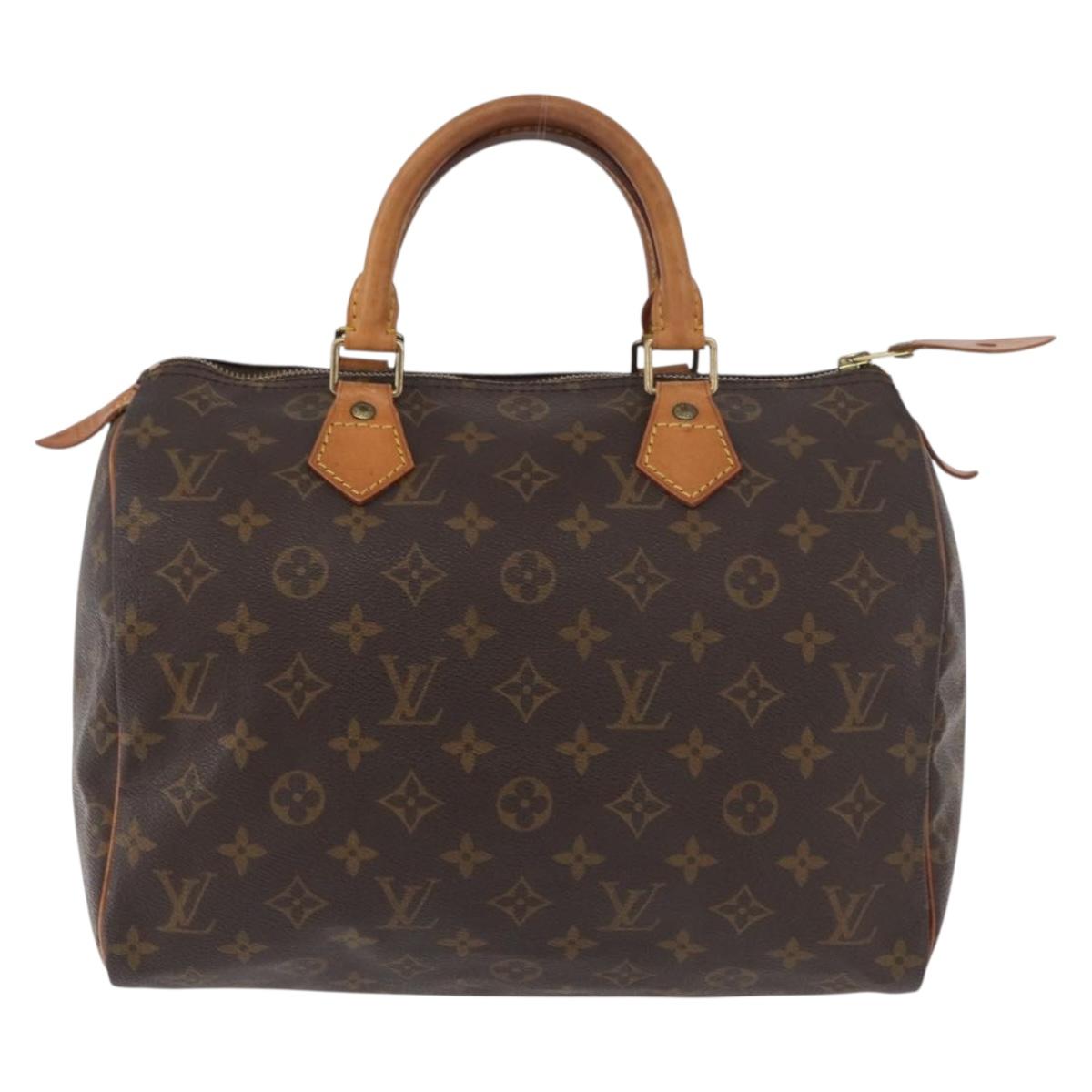 LOUIS VUITTON Monogram Speedy 30 Hand Bag M41526 LV Auth 176937A