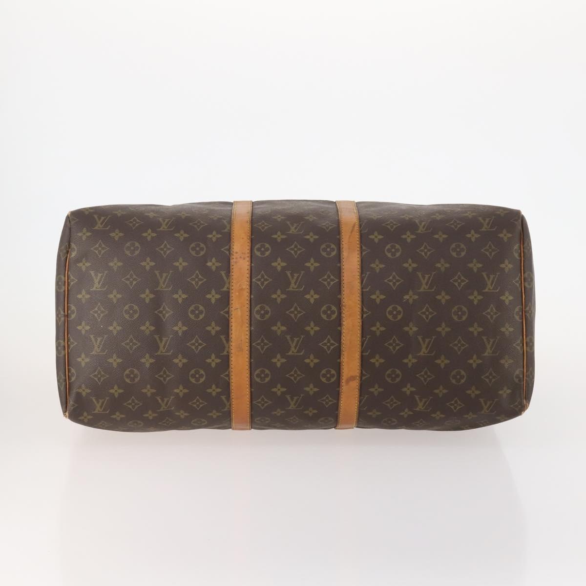 LOUIS VUITTON Monogram Keepall 55 Boston Bag M41424 LV Auth 176942