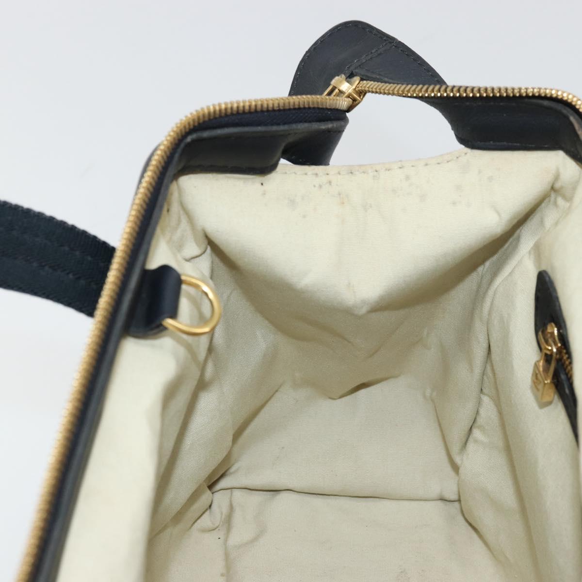 LOUIS VUITTON Monogram Mini Josephine PM Hand Bag Blue M92049 LV Auth 176944