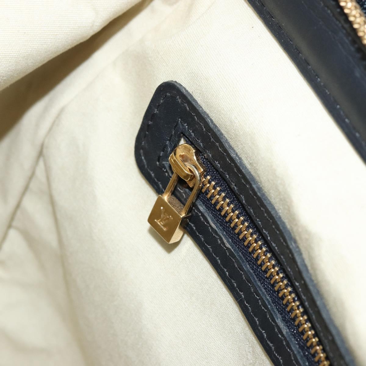 LOUIS VUITTON Monogram Mini Josephine PM Hand Bag Blue M92049 LV Auth 176944
