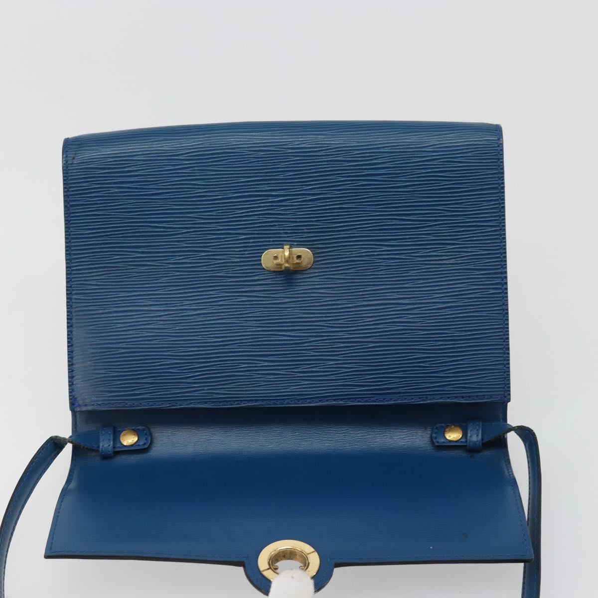 LOUIS VUITTON Epi Pochette Arche Shoulder Bag Blue M52575 LV Auth 176947