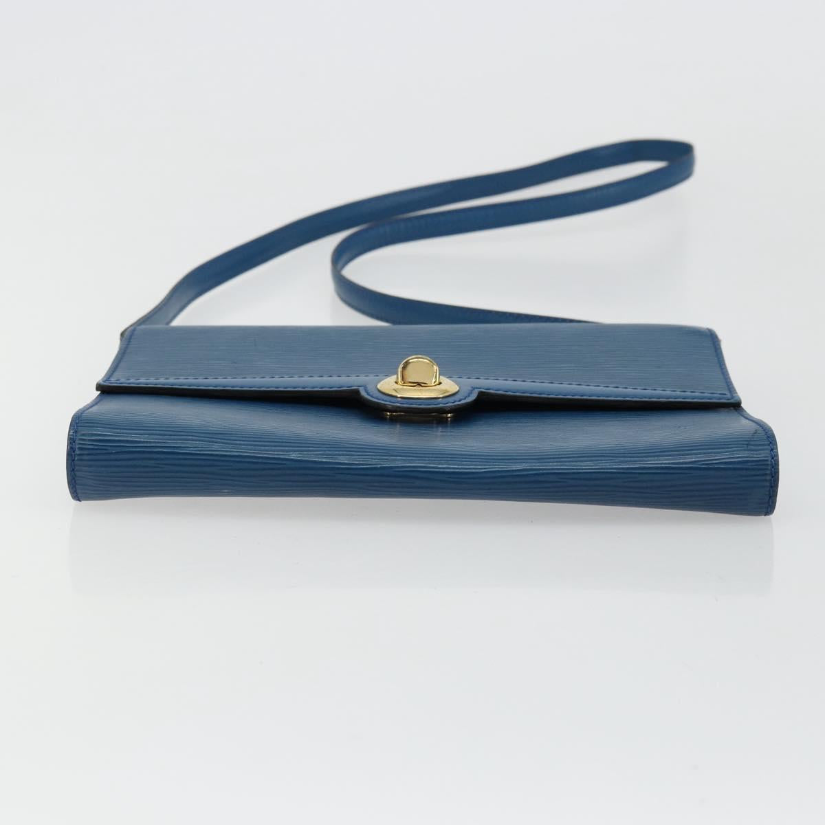 LOUIS VUITTON Epi Pochette Arche Shoulder Bag Blue M52575 LV Auth 176947
