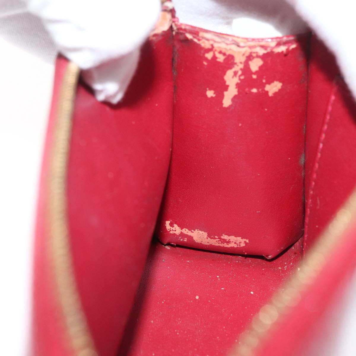 LOUIS VUITTON Monogram Vernis Trousse Pouch Pomme D'amour M93568 LV Auth 176959