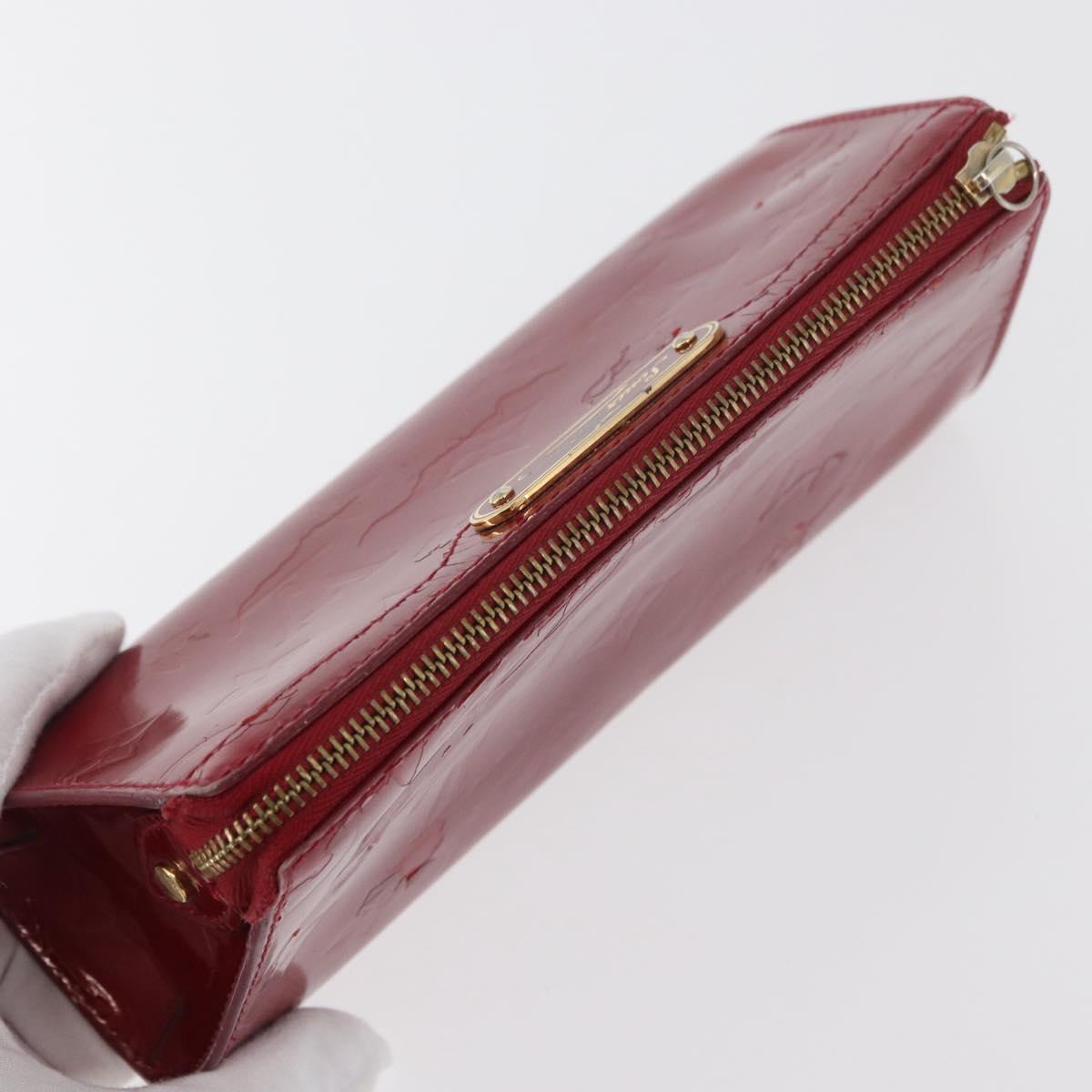 LOUIS VUITTON Monogram Vernis Trousse Pouch Pomme D'amour M93568 LV Auth 176959