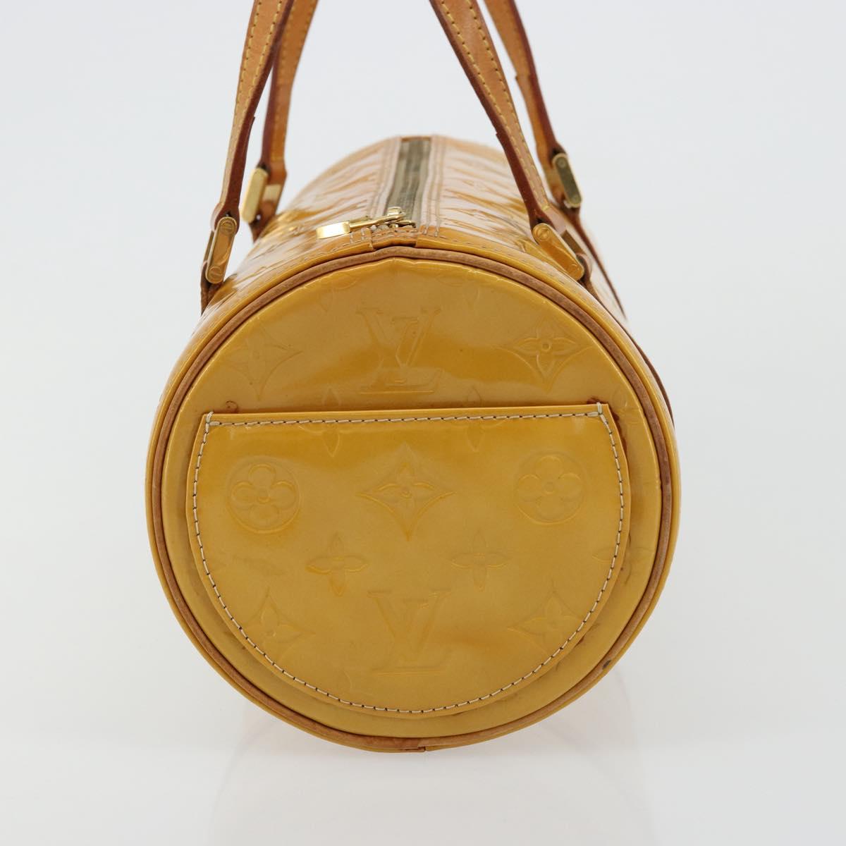 LOUIS VUITTON Monogram Vernis Bedford Hand Bag Beige M91006 LV Auth 176970