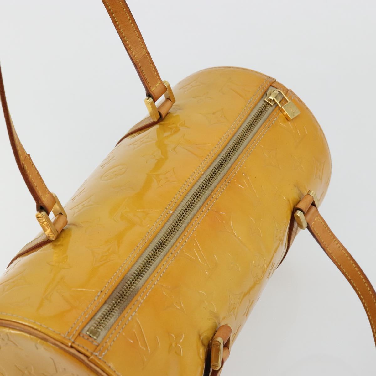 LOUIS VUITTON Monogram Vernis Bedford Hand Bag Beige M91006 LV Auth 176970