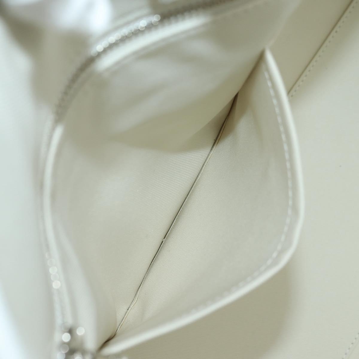 LOUIS VUITTON LV MADE NIGO Trolley Tote Bag Leather White M59366 Auth 176973SM