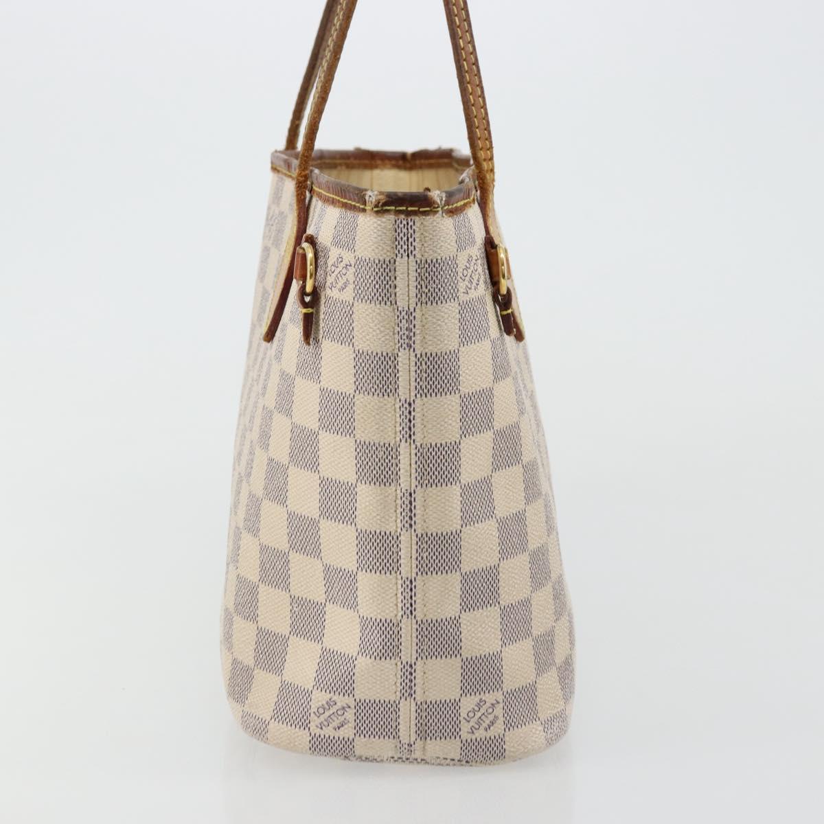 LOUIS VUITTON Damier Azur Neverfull PM Tote Bag N41362 LV Auth 176975