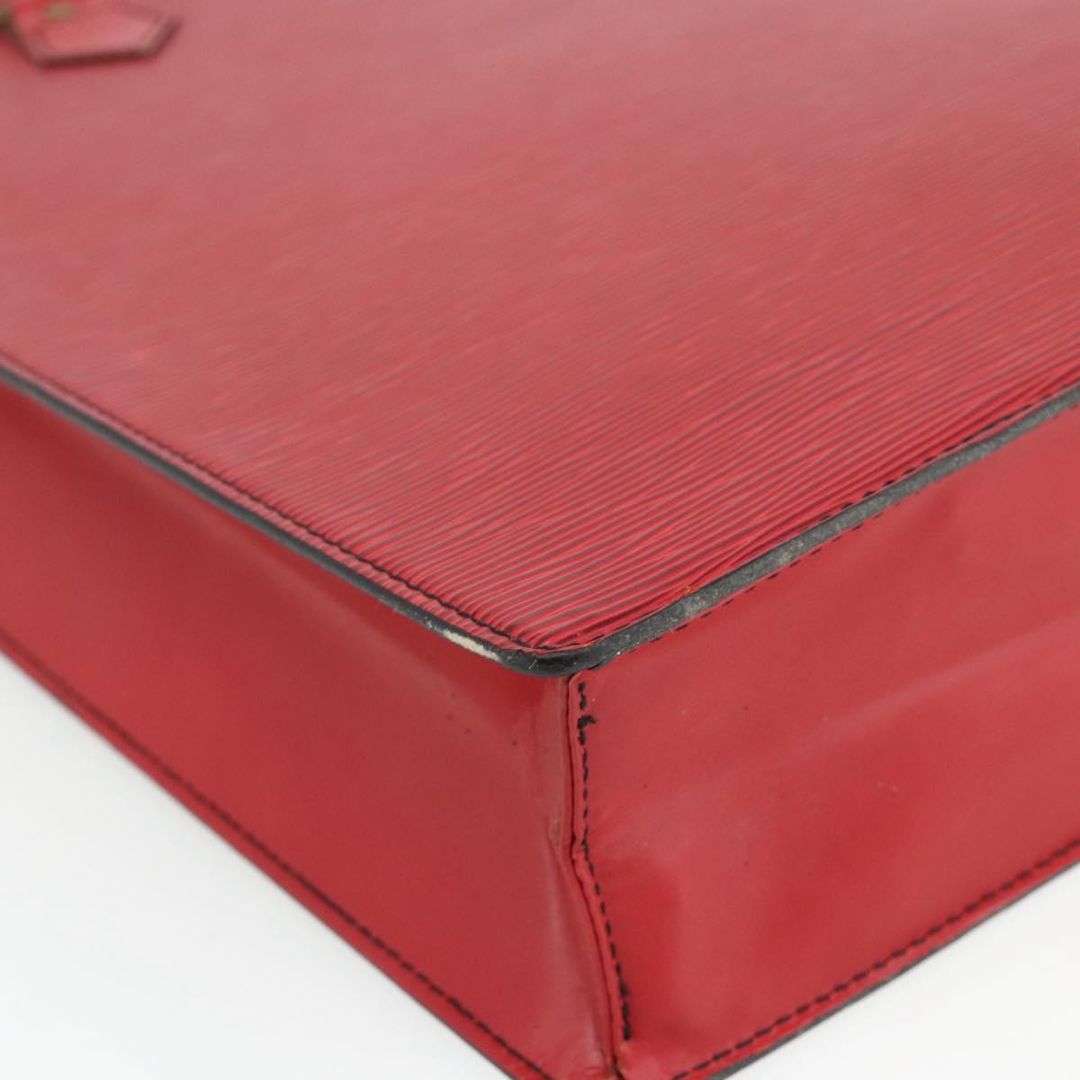 LOUIS VUITTON Epi Sac Plat Hand Bag Red M5274E LV Auth 176989