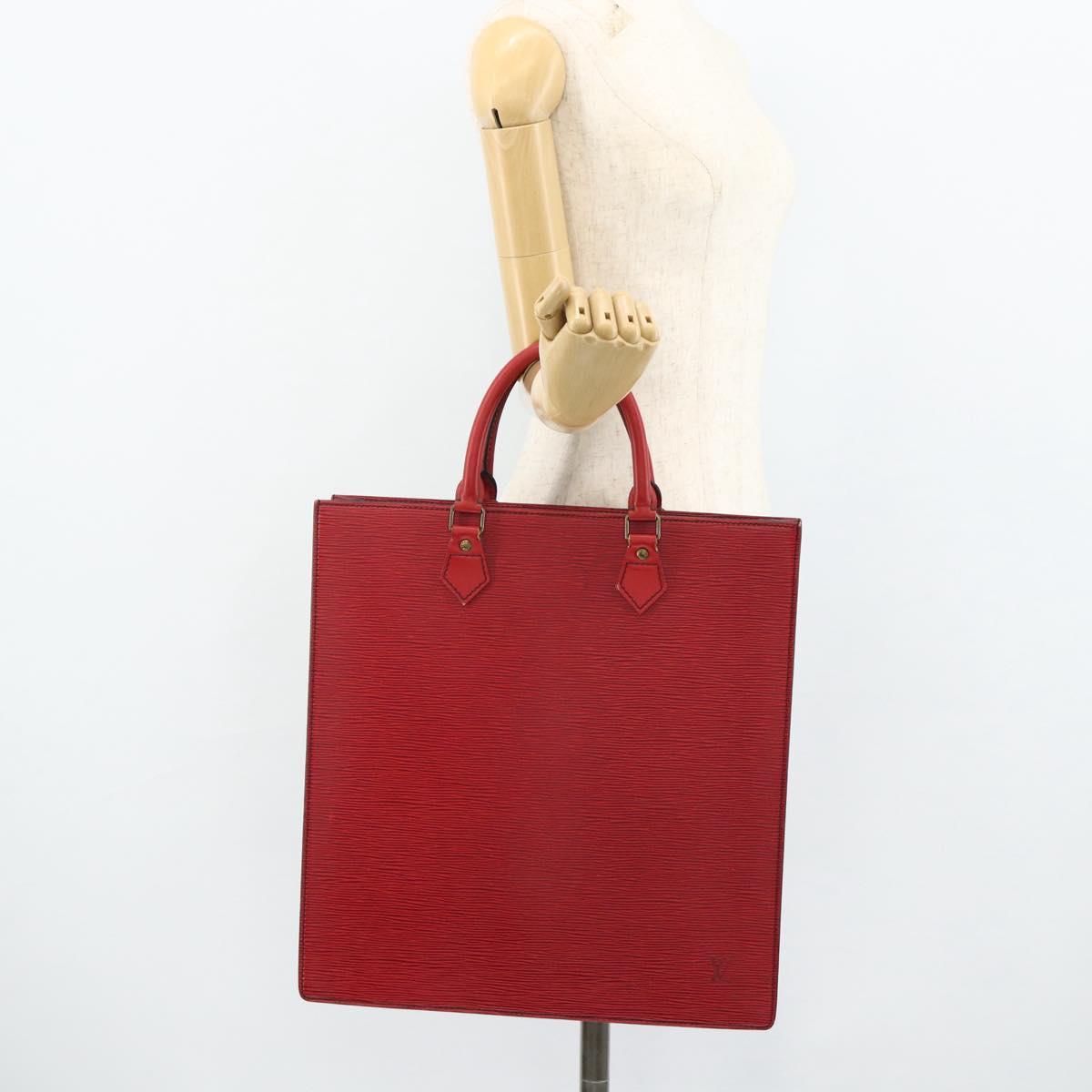 LOUIS VUITTON Epi Sac Plat Hand Bag Red M5274E LV Auth 176989