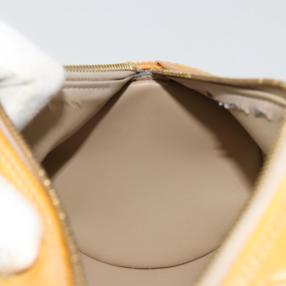 LOUIS VUITTON Monogram Vernis Bedford Hand Bag Beige M91006 LV Auth 177020