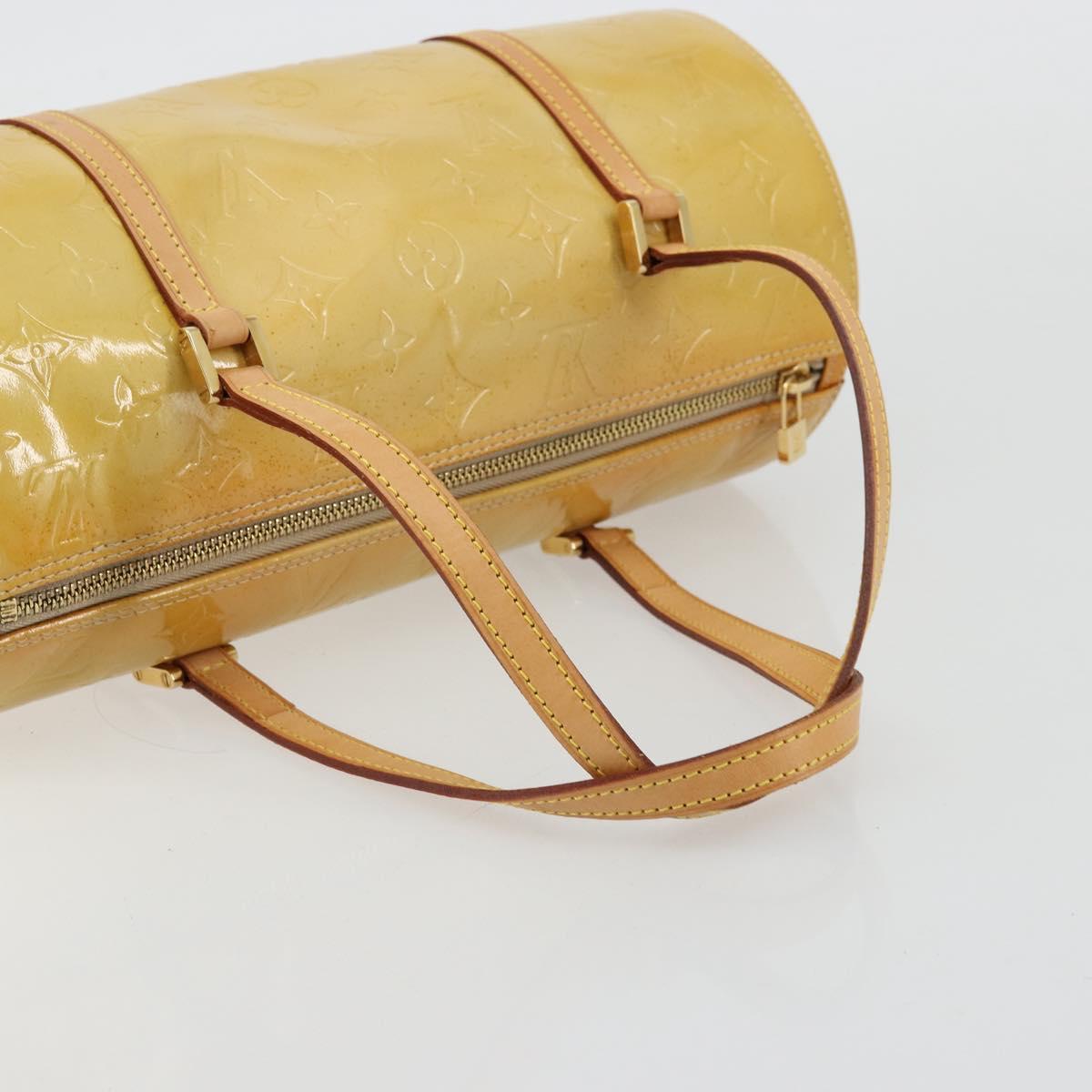 LOUIS VUITTON Monogram Vernis Bedford Hand Bag Beige M91006 LV Auth 177020