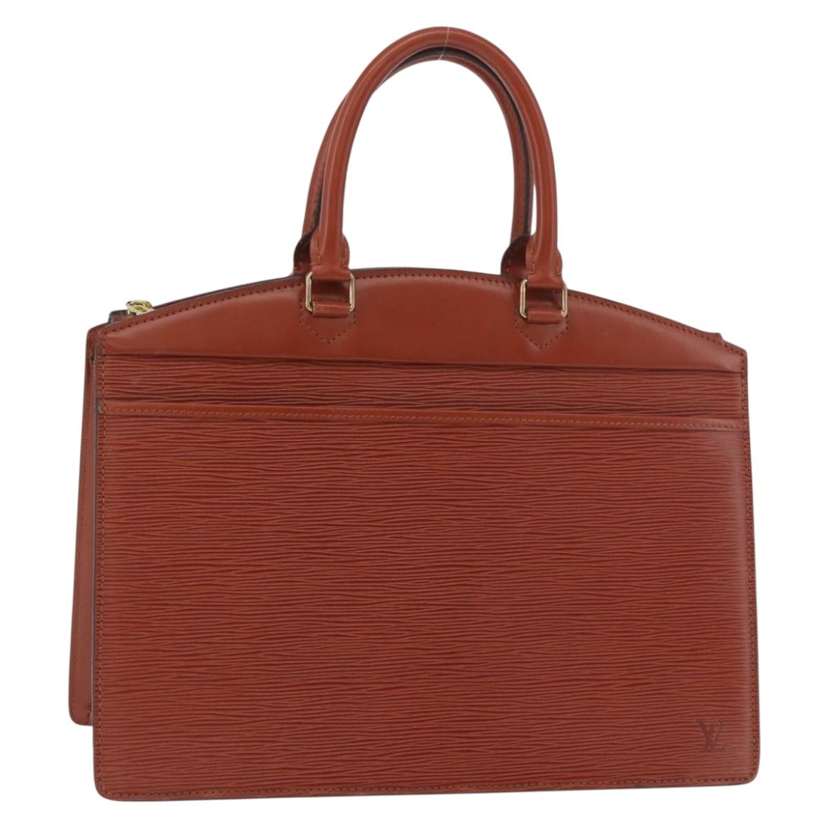 LOUIS VUITTON Epi Riviera Hand Bag Brown M48183 LV Auth 177065