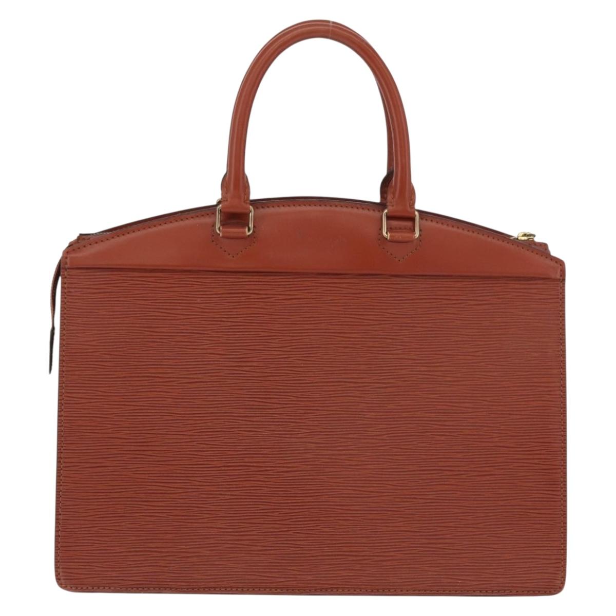LOUIS VUITTON Epi Riviera Hand Bag Brown M48183 LV Auth 177065